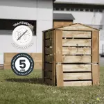 Carré potager - Cerland - Composteur en bois traité - 210 L - image